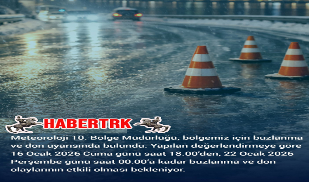 Samsun ve Çevresine Buzlanma ve Don Uyarısı