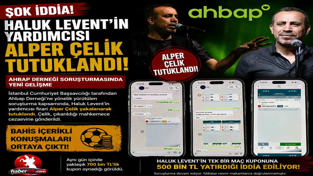 Haluk Levent'in Yardımcısı Alper Çelik Tutuklandı 