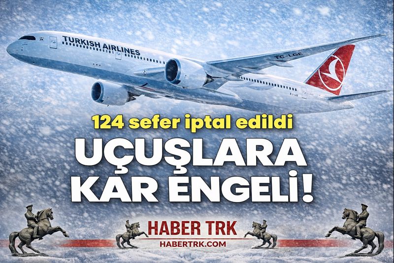 Olumsuz Hava Koşulları Nedeniyle Çok Sayıda Uçuş İptal Edildi