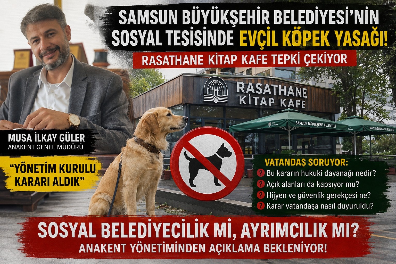 Rasathane Kitap Kafe’de Evcil Hayvan Yasağı Tepki Çekti: “Bu Kararın Hukuki Dayanağı Nedir?”
