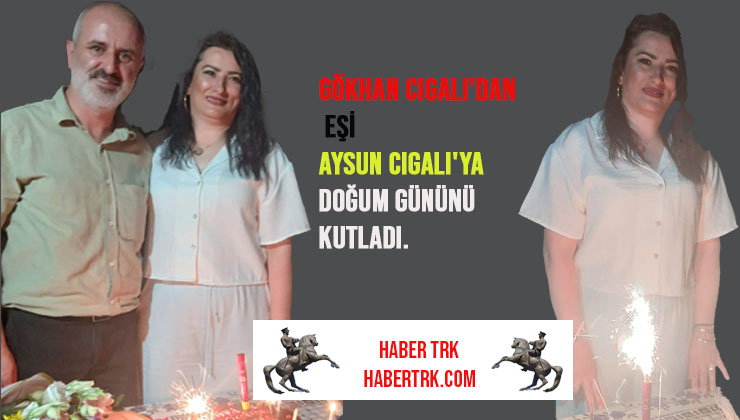 Milli Yol Partisi Karadeniz Bölge Başkanı Gökhan Cıgalı’dan Eşi Aysun Cıgalı’ya Doğum Gününü Kutladı.