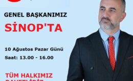 Yeni Çağ Partisi Genel Başkanı Sinop’a Geliyor