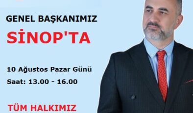 Yeni Çağ Partisi Genel Başkanı Sinop’a Geliyor