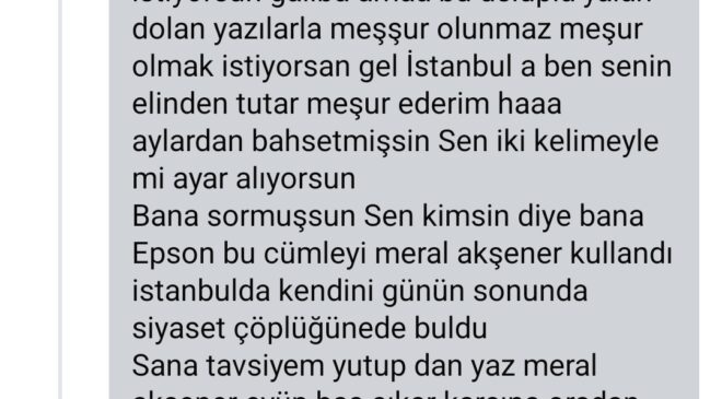Yakakent Dernekler Federasyonu Genel Başkanı Eyüp Baş’tan Skandal Tehdit!