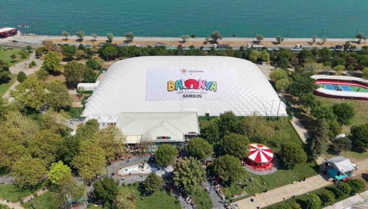 600 çocuk aynı anda oynayabiliyor: Türkiye’nin en büyük kapalı şişme oyun parkı Samsun’da açıldı